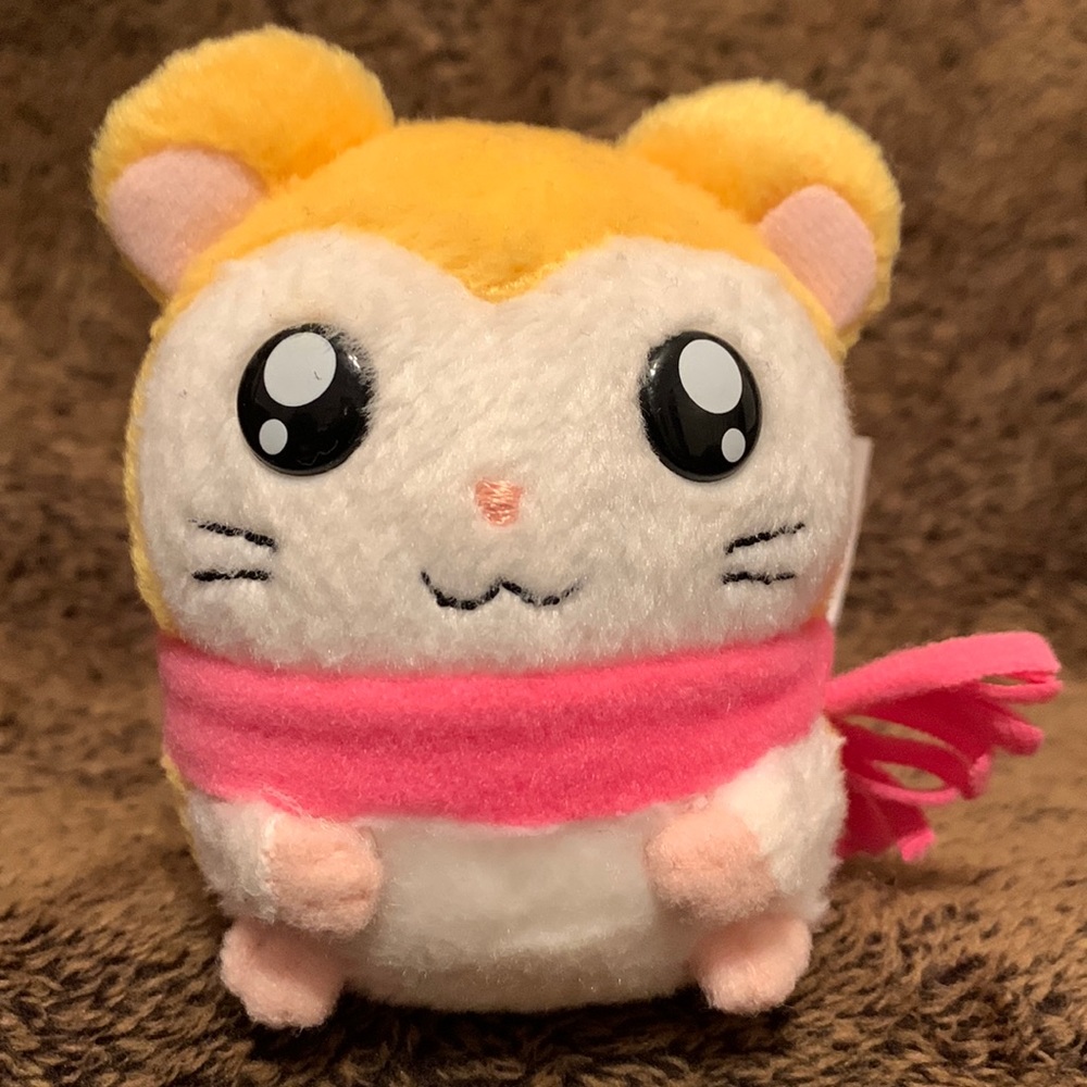 Pashmina Ham-Ham Hamtaro Hamster Plush Stuffed 2002 Ham Ham Rare HamHam 22481